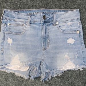 American Eagle ripped jean shorts